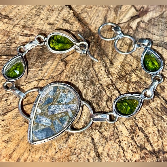 Copper Seraphinite Bracelet 7” - 8” - Picture 3 of 9